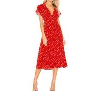 Privacy Please Polka Dot Button Up Dress